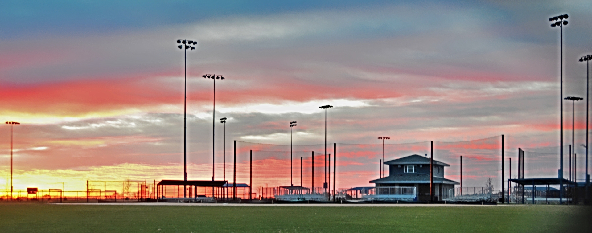 ballfield sunrise